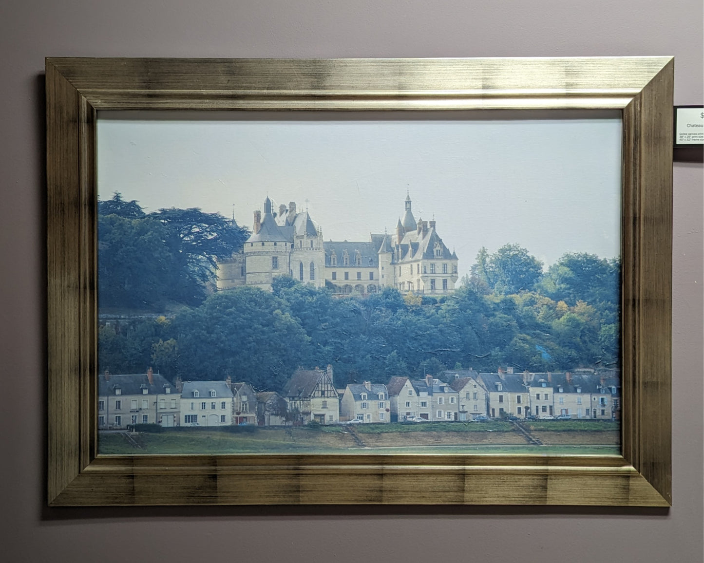Chateau de Chaumont framed canvas