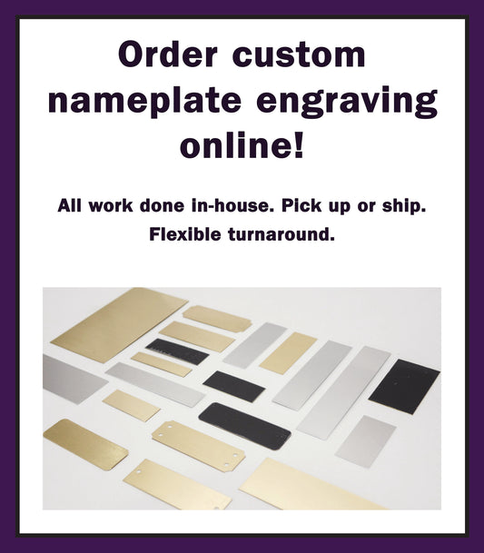 Custom Nameplate Engraving