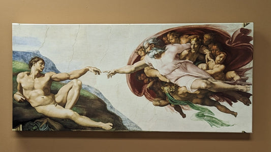 The Creation of Adam stretched canvas print